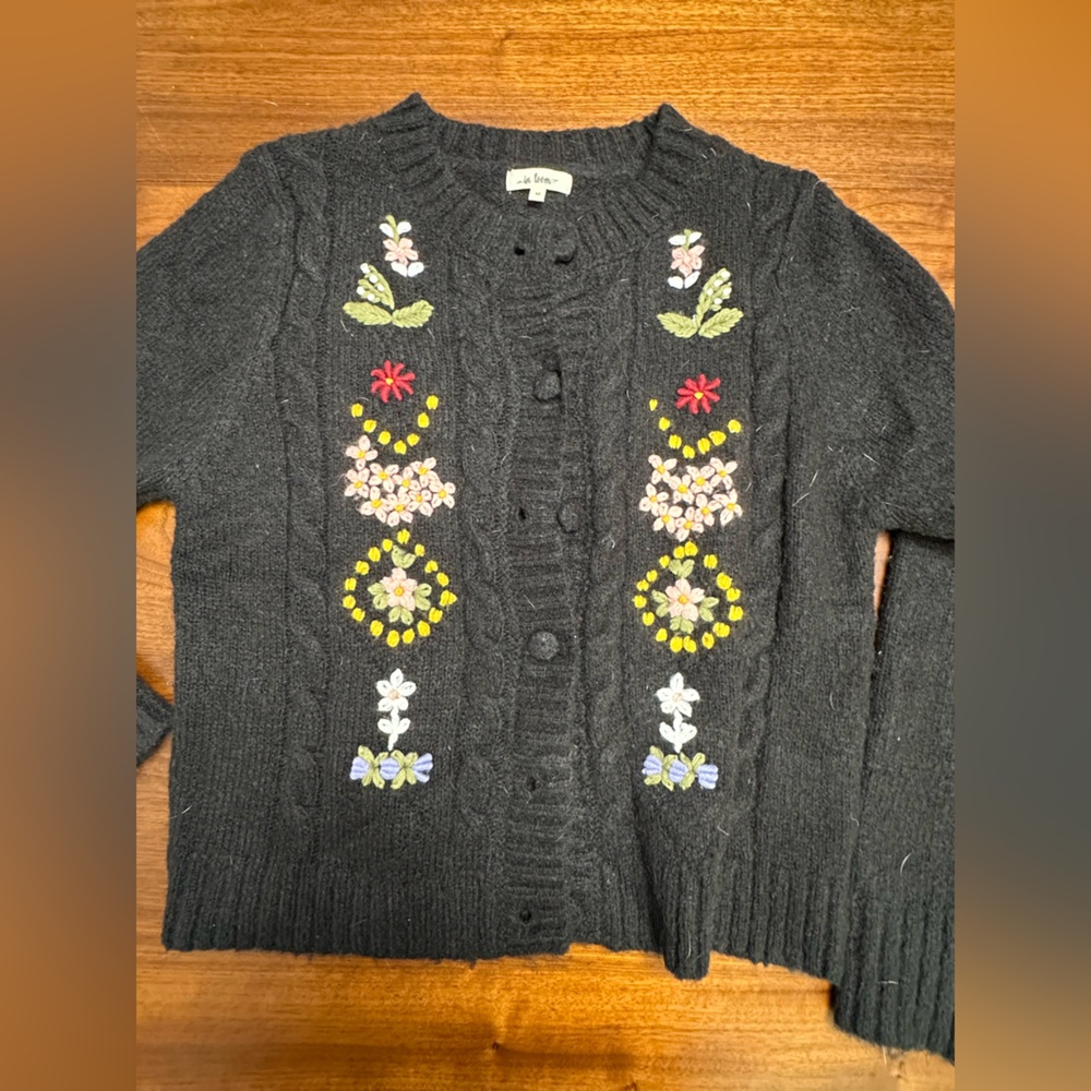 In Loom Embroidered Cardigan